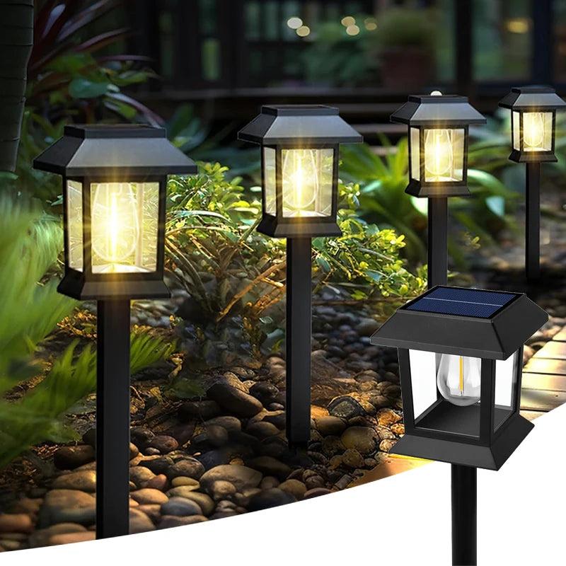 LED Solar Lawn Lamp Outdoor Waterproof Lighting Courtyard Lawn Light Decoration for Garden Pathway Green Belt