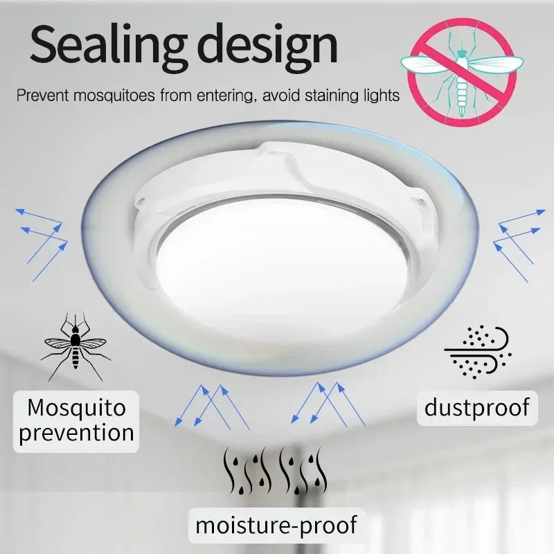 LED Solar Ceiling Light 25/40/60/80/100W  Solar Lamp Outdoor Waterproof Remote Control for Garden Hallway Indoor Living Room