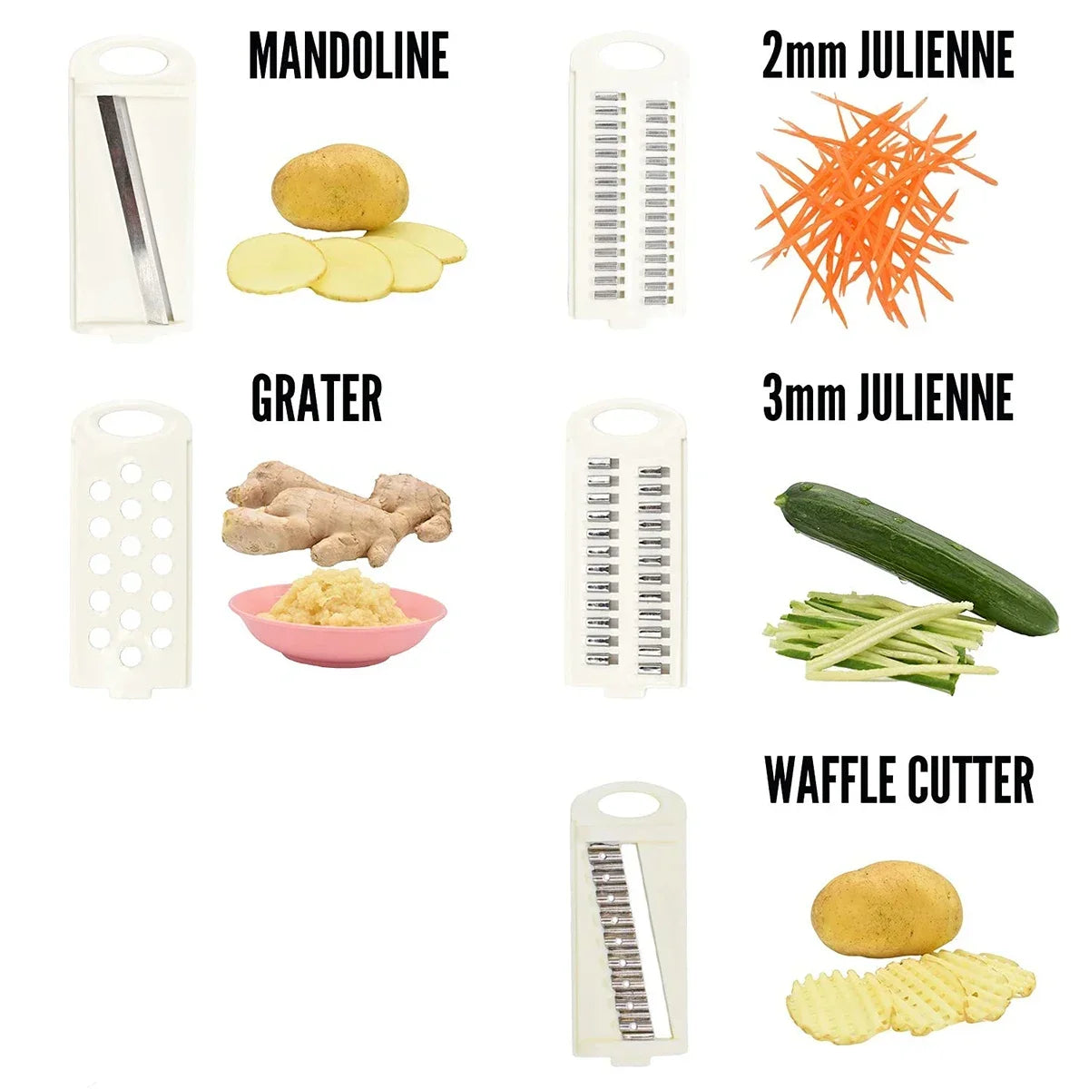 5 in 1 Mandoline Slicer for Kitchen Vegetable Slicer Multi Blade Potato Chip Vegetable Cutter vegetable slicer potato cutter