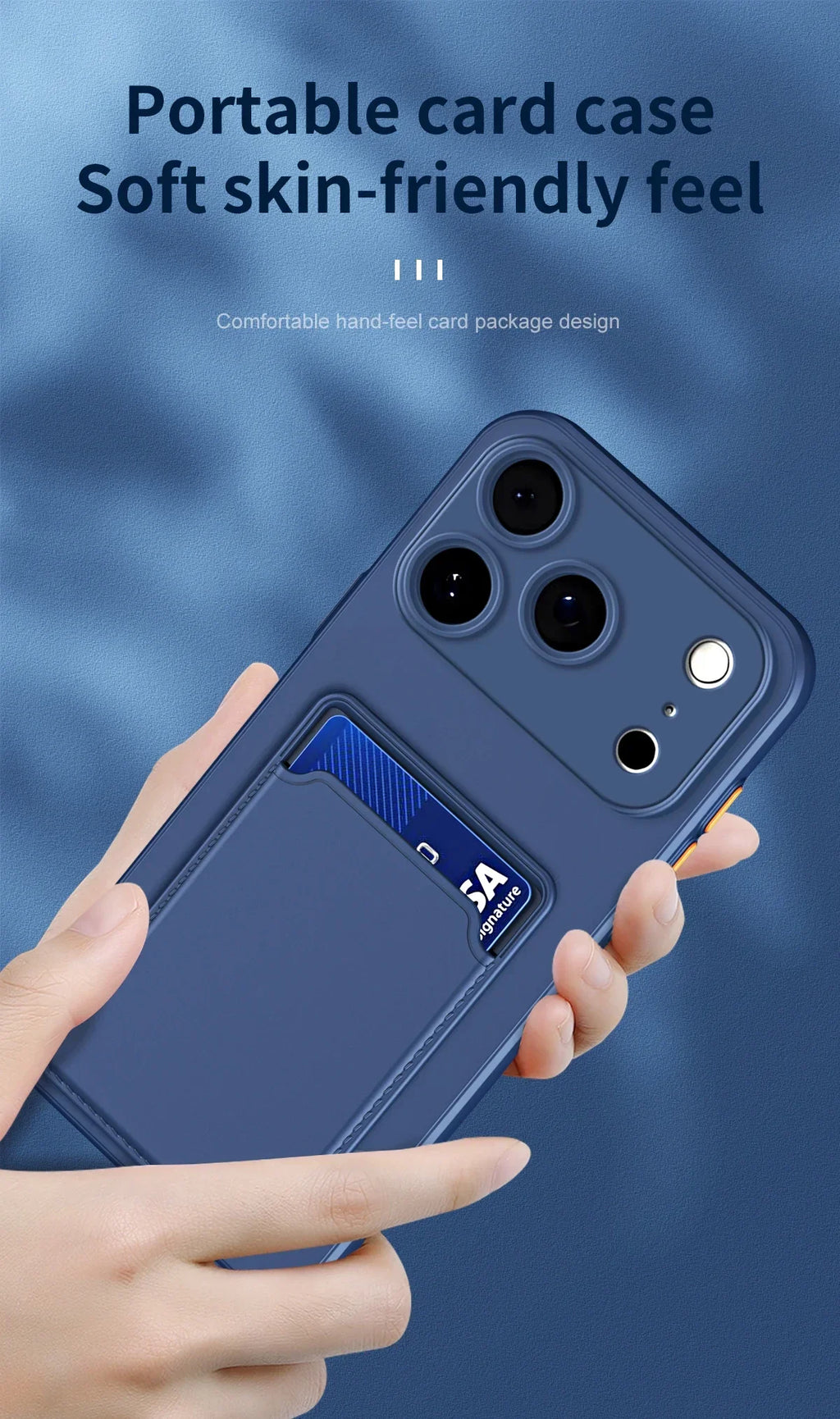 For iPhone 17ProMax 17 17Air Air Pro Max 17Pro 16 16Plus Plus + 16E Card Slot Wallet Bag Cover Luxury Silicone Soft Phone Cases