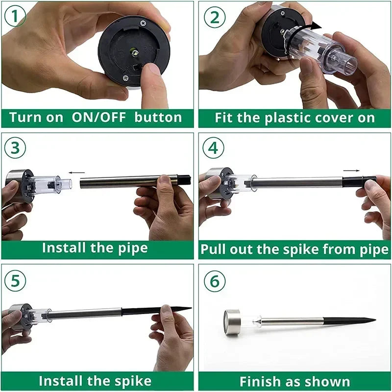 Solar Garden Light Outdoor Solar Powered Lamp Waterproof Landscape Lantern Lighting for Pathway Patio Decorative LED 10/20/30Pcs