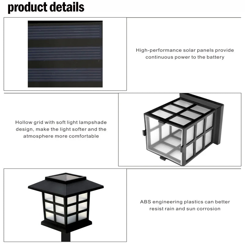 8 Pack Solar Pathway Garden Lights Outdoor Waterproof Landscape for Yard Patio Walkway Driveway Decor Solar Lawn Lamp Lighting