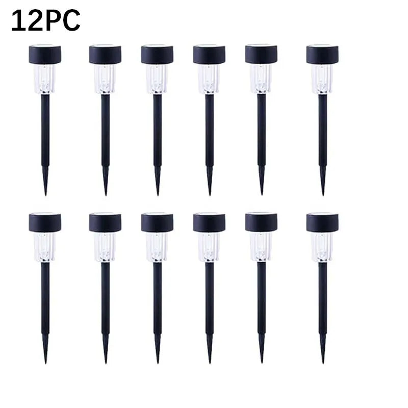12 Pack solar powered small tube Light and light is suitable for courtyard garden lawndecoration landscape 20mah