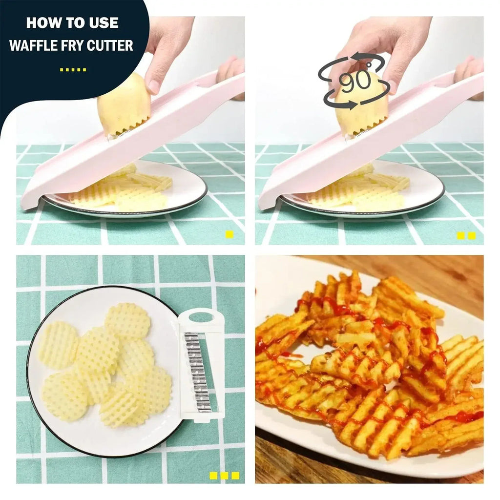 5 in 1 Mandoline Slicer for Kitchen Vegetable Slicer Multi Blade Potato Chip Vegetable Cutter vegetable slicer potato cutter