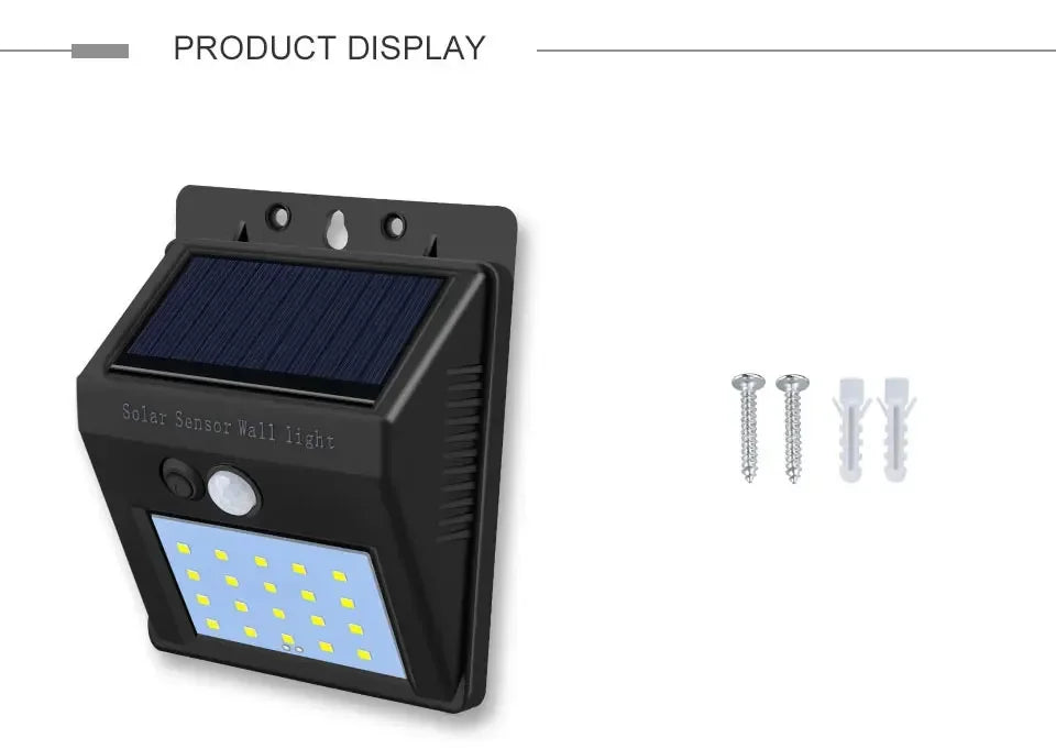 1/4pcs Solar Wall Light Outdoor Motion Sensor Night Light 20LEDs IP65 Waterproof For Garden Doorway Outdoor Lighting Street Lamp