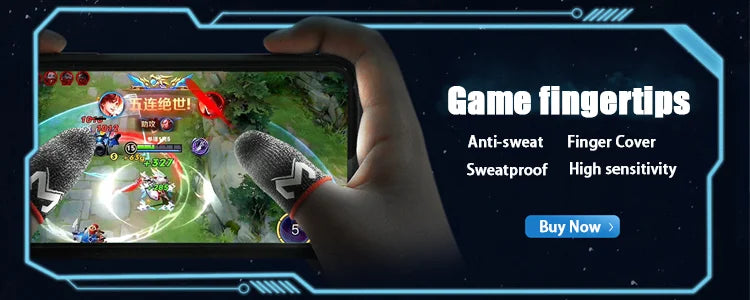 MEMO 2PCS Gaming Finger Sleeve Game Controller Finger Cover For PUBG Game Mobile Phone Touch Screen Sweatproof Fingertips Gloves