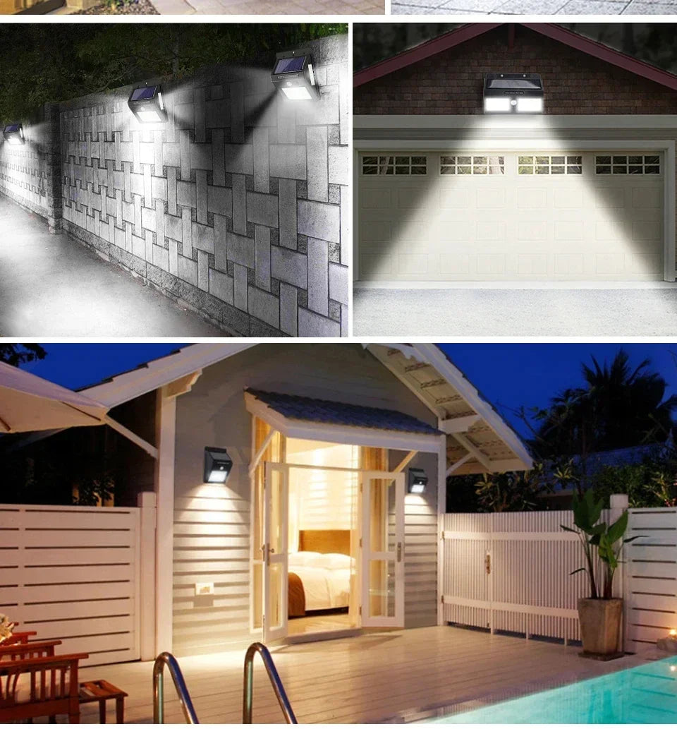 1/4pcs Solar Wall Light Outdoor Motion Sensor Night Light 20LEDs IP65 Waterproof For Garden Doorway Outdoor Lighting Street Lamp