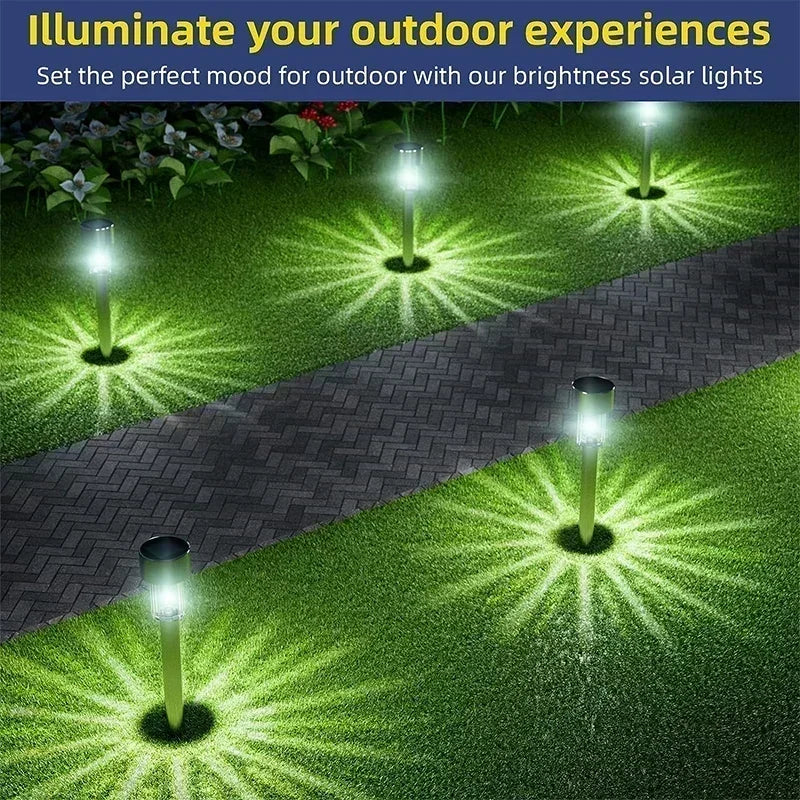 Solar Garden Light Outdoor Solar Powered Lamp Waterproof Landscape Lantern Lighting for Pathway Patio Decorative LED 10/20/30Pcs