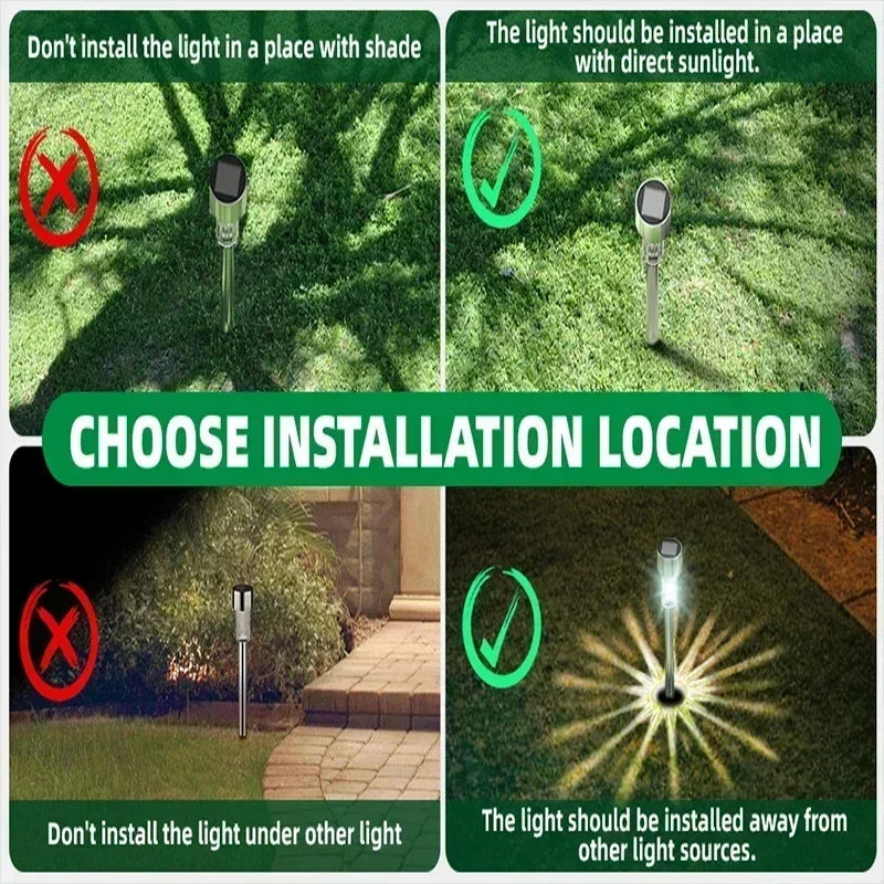 Solar Garden Light Outdoor Solar Powered Lamp Waterproof Landscape Lantern Lighting for Pathway Patio Decorative LED 10/20/30Pcs