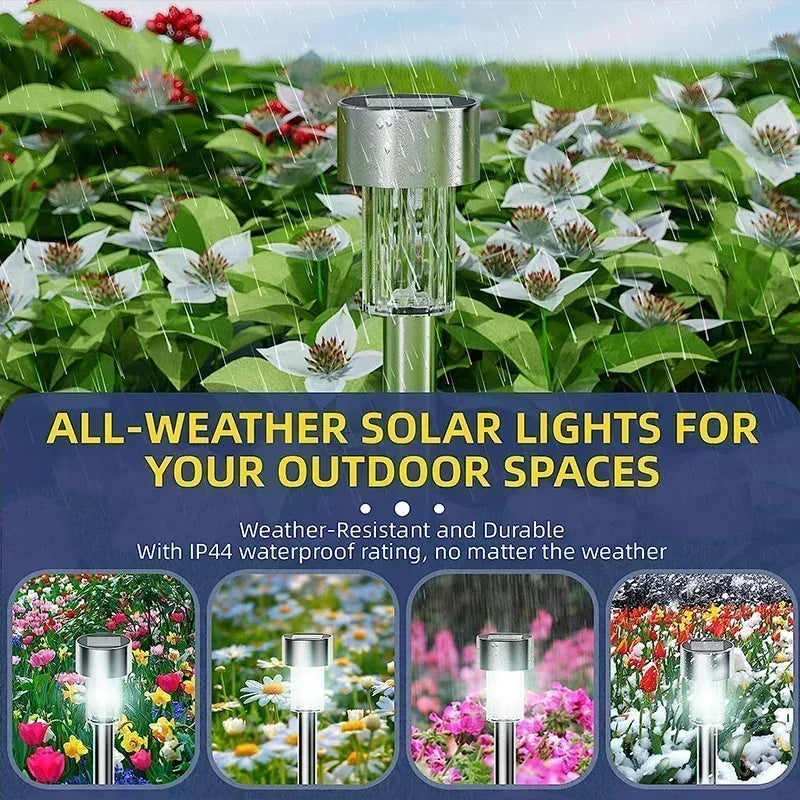Solar Garden Light Outdoor Solar Powered Lamp Waterproof Landscape Lantern Lighting for Pathway Patio Decorative LED 10/20/30Pcs