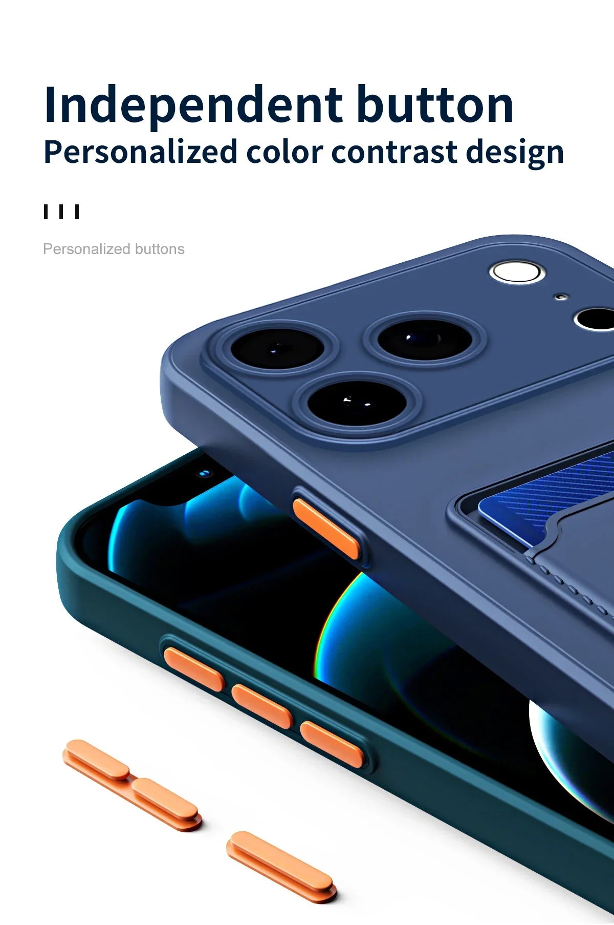 For iPhone 17ProMax 17 17Air Air Pro Max 17Pro 16 16Plus Plus + 16E Card Slot Wallet Bag Cover Luxury Silicone Soft Phone Cases