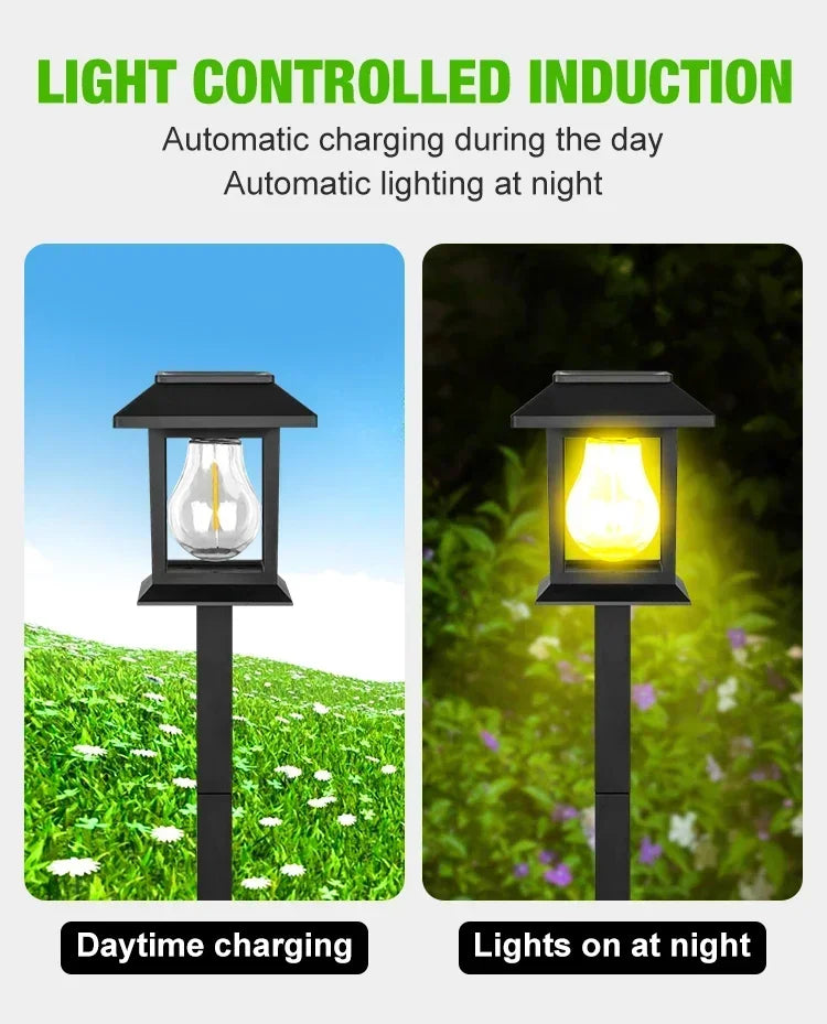 LED Solar Lawn Lamp Outdoor Waterproof Lighting Courtyard Lawn Light Decoration for Garden Pathway Green Belt
