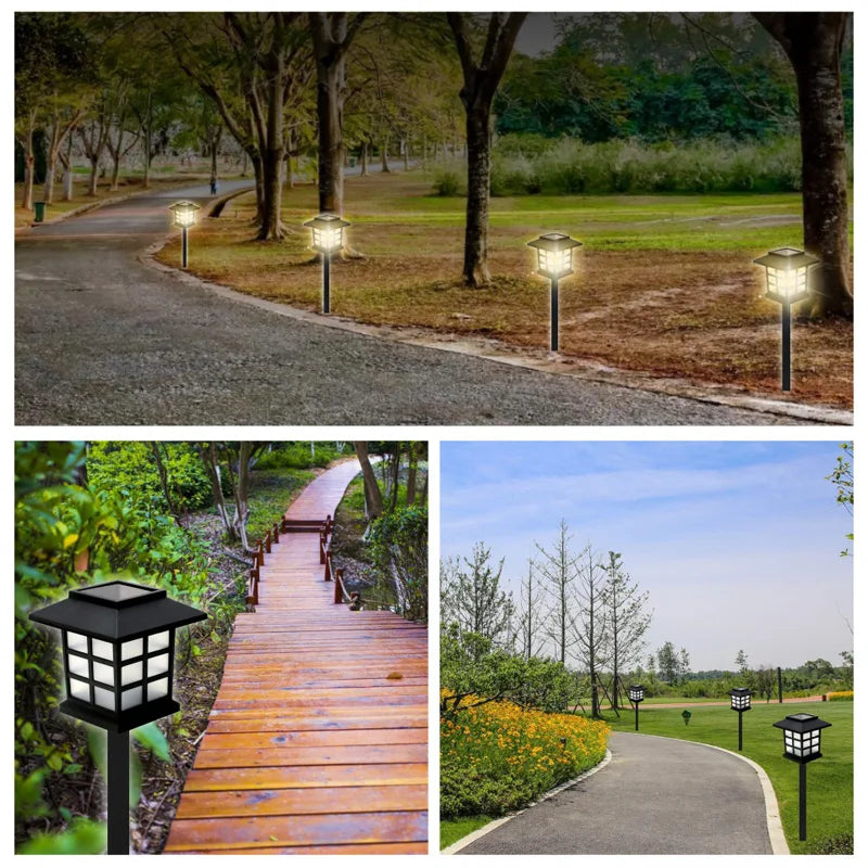 8 Pack Solar Pathway Garden Lights Outdoor Waterproof Landscape for Yard Patio Walkway Driveway Decor Solar Lawn Lamp Lighting