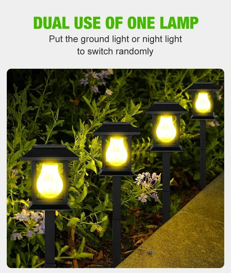 LED Solar Lawn Lamp Outdoor Waterproof Lighting Courtyard Lawn Light Decoration for Garden Pathway Green Belt
